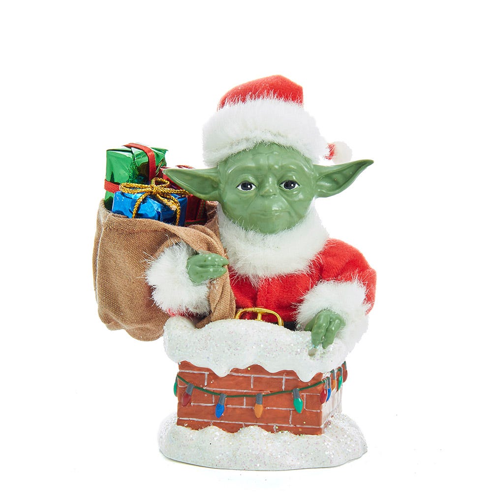 Kurt Adler 5.5-Inch Yoda In Chimney Table Piece